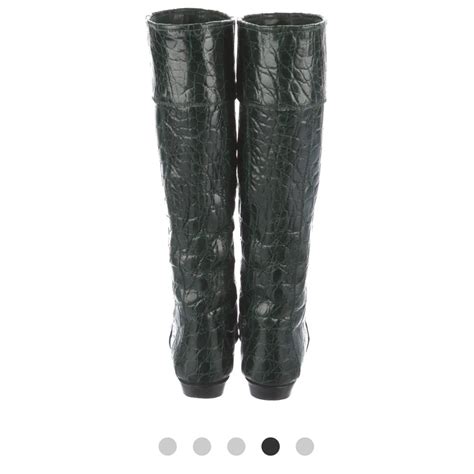 gucci crocodile riding boots|gucci print thigh high boots.